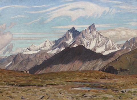 Gos Albert 1852 1942 Alpage Dans Les Alpes Valaisannes